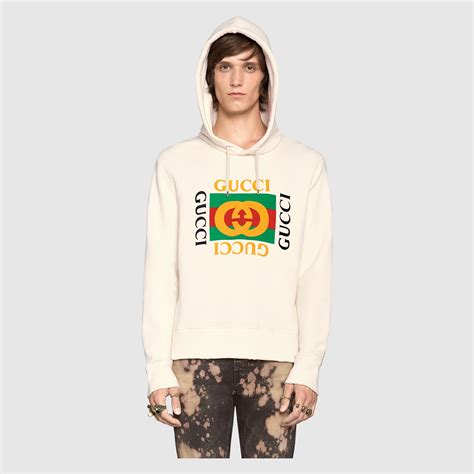 gucci mens sweatshirs|gucci trim tan hoodie sweatshirt.